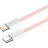 Дата кабель USB-C to Lightning 1.0m 27W pink ColorWay (CW-CBPDCL061-P) зображення 4