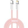 Дата кабель USB-C to Lightning 1.0m 27W pink ColorWay (CW-CBPDCL061-P)