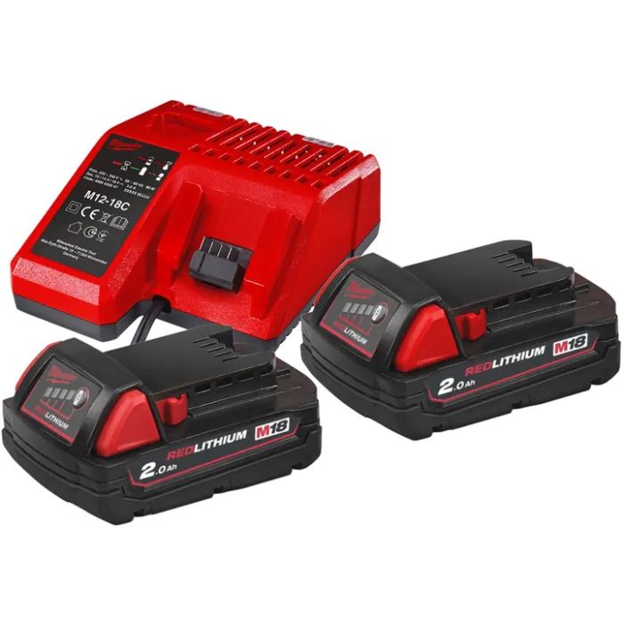 Набор аккумулятор + зарядное устройство Milwaukee Li-Ion M18 NRG-202 (4933459213)