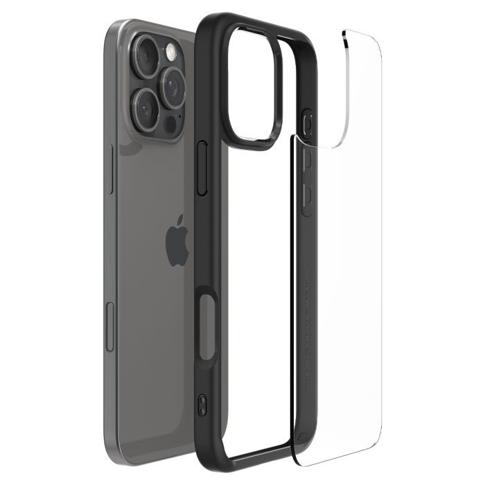 Чехол для мобильного телефона Spigen iPhone 16 Pro Ultra Hybrid Matte Black (ACS08125) изображение 6