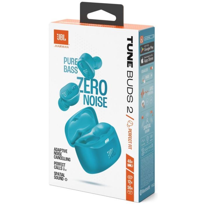 Навушники JBL Tune Buds 2 Turquoise (JBLTBUDS2TQE) зображення 11