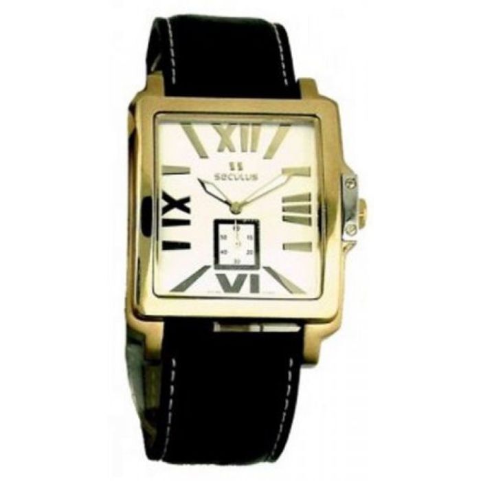 Наручные часы Seculus 4492.1.1069 stainless-gilt, pvd, black leather