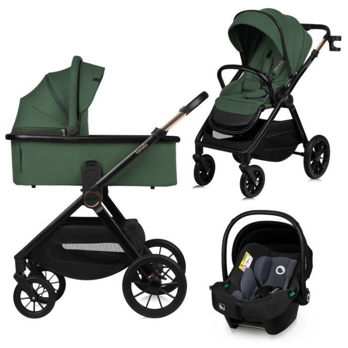 Коляска Lionelo 3 в 1Layla Black Onyx (LO-LAYLA 3IN1 BLACK ONYX)