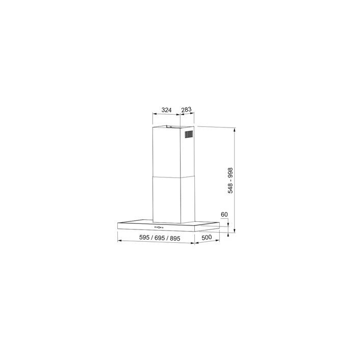 Вытяжка кухонная Faber TSP X A60 2LS (325.0568.817) изображение 7