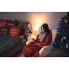 Плед Ardesto Christmas Fleece 130x160см, 100% полиэстер, клетка, красный (ART0717PB) изображение 3