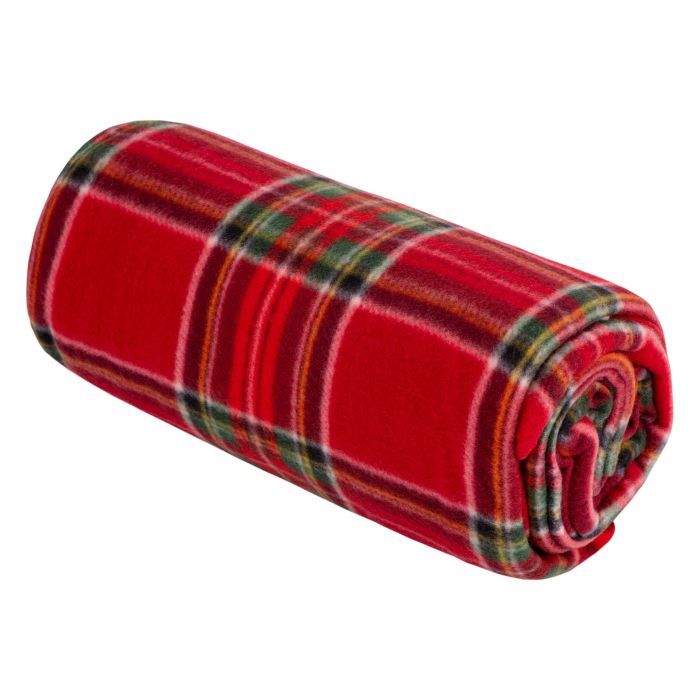 Плед Ardesto Christmas Fleece 130x160см, 100% полиэстер, клетка, красный (ART0717PB) изображение 8