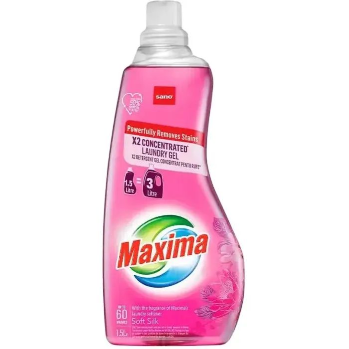 Гель для стирки Sano Maxima Soft Silk Концентрированный 1.5 л (7290102992928)