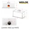 Витяжка кухонна Weilor LUMINA WBG 66 WHITE зображення 12
