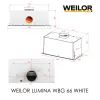 Вытяжка кухонная Weilor LUMINA WBG 66 WHITE изображение 12
