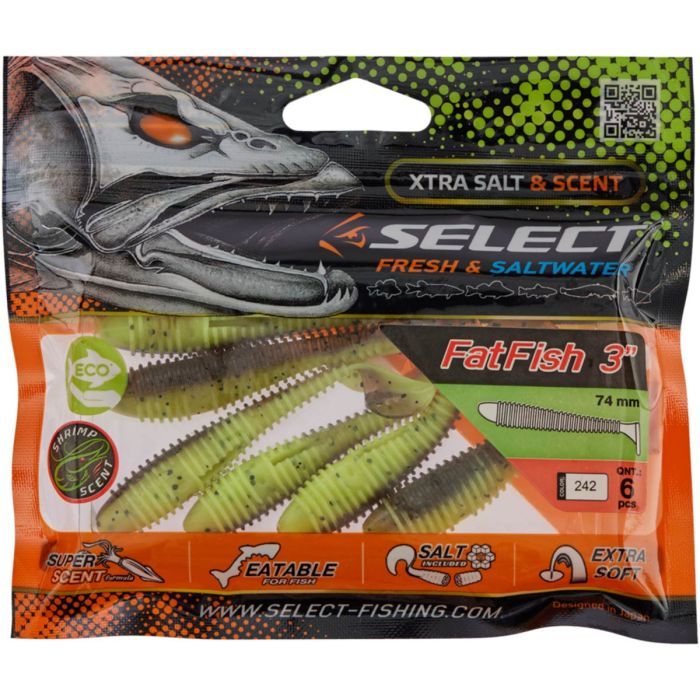 Силикон рыболовный Select FatFish 3" 128 (6 шт/уп) (1870.37.05) изображение 2