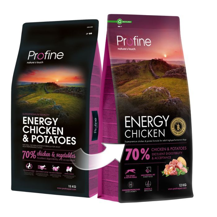 Сухий корм для собак Profine Chicken and Potatoes для активних собак всіх порід 12 кг (8595602570058) зображення 4