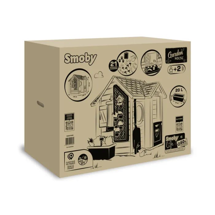 Игровой домик Smoby Life Садовий з кашпо та годівничкою (7600810408) изображение 6