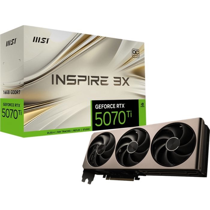 Видеокарта MSI GeForce RTX5070 Ti 16GB INSPIRE 3X OC (RTX 5070 Ti 16G INSPIRE 3X OC) изображение 7