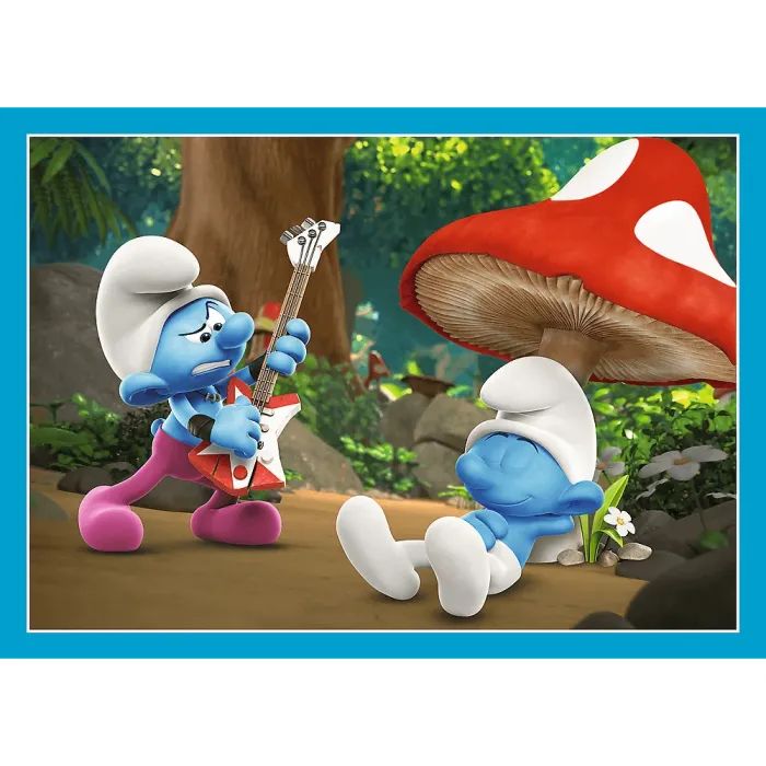 Пазл Trefl The Smurfs Село Смурфів 4 in 1 (35, 48, 54, 70) елемента (5900511346565) зображення 2