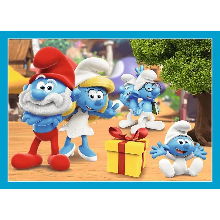 Пазл Trefl The Smurfs Село Смурфів 4 in 1 (35, 48, 54, 70) елемента (5900511346565) зображення 3