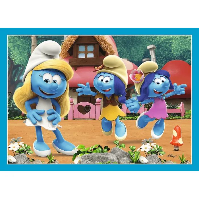 Пазл Trefl The Smurfs Село Смурфів 4 in 1 (35, 48, 54, 70) елемента (5900511346565) зображення 5