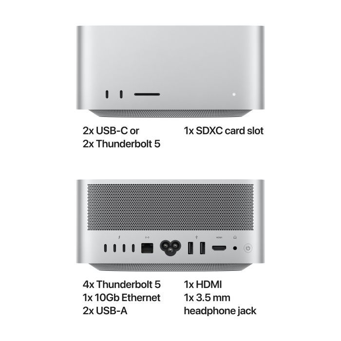 Комп'ютер Apple A3389 Mac Studio / M3 Ultra chip with 28core CPU, 60core GPU, 96GB, 1TB (MU973UA/A) зображення 3
