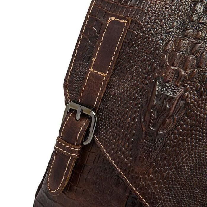 Сумка Vintage Коричнева (20038) зображення 10