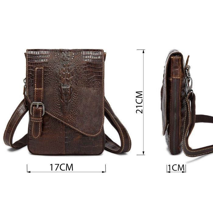 Сумка Vintage Коричнева (20038) зображення 3