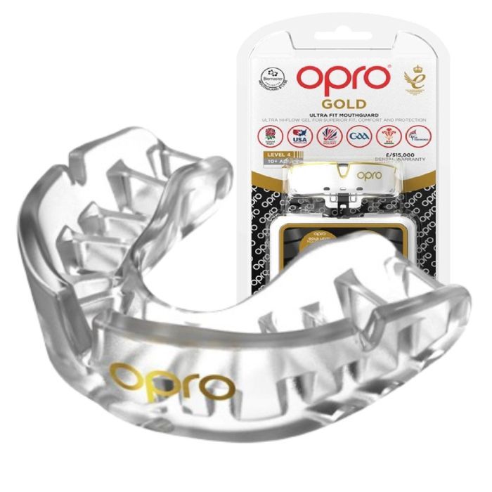 Капа Opro Gold Blue/Pearl (102504002) (Gold_Blue/Pearl)