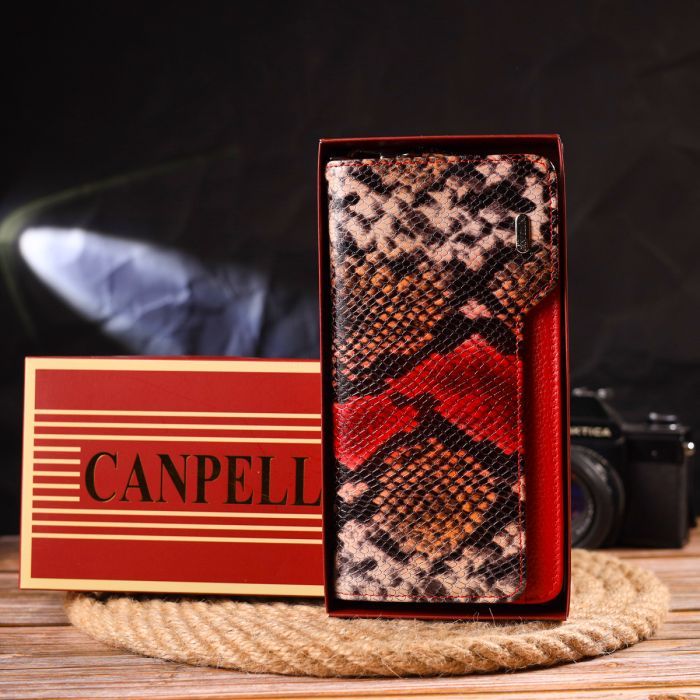 Портмоне Canpellini З натуральної шкіри Різнобарвне (21541) зображення 11