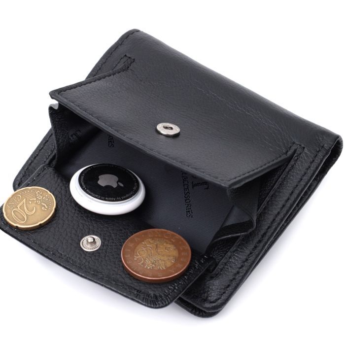 Гаманець ST Leather З натуральної шкіри Чорний (22701) зображення 8