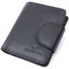 Гаманець ST Leather З натуральної шкіри Чорний (22701)