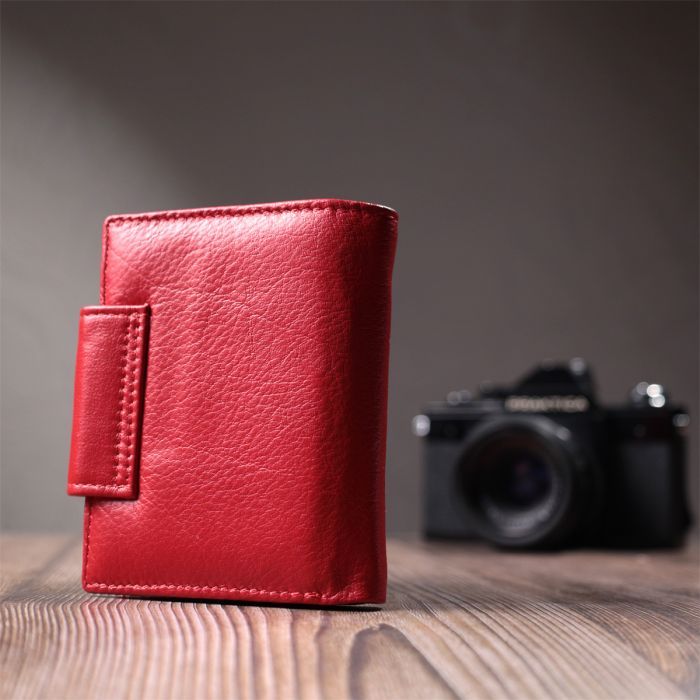 Гаманець ST Leather З натуральної шкіри Червоний (22704) зображення 10