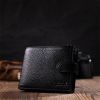 Портмоне Bond Accessories Из натуральной зернистой кожи Черное (22059) изображение 10