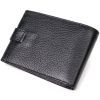Портмоне Bond Accessories Из натуральной зернистой кожи Черное (22059) изображение 2