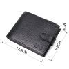 Портмоне Bond Accessories Из натуральной зернистой кожи Черное (22059) изображение 3