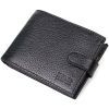 Портмоне Bond Accessories Из натуральной зернистой кожи Черное (22059)