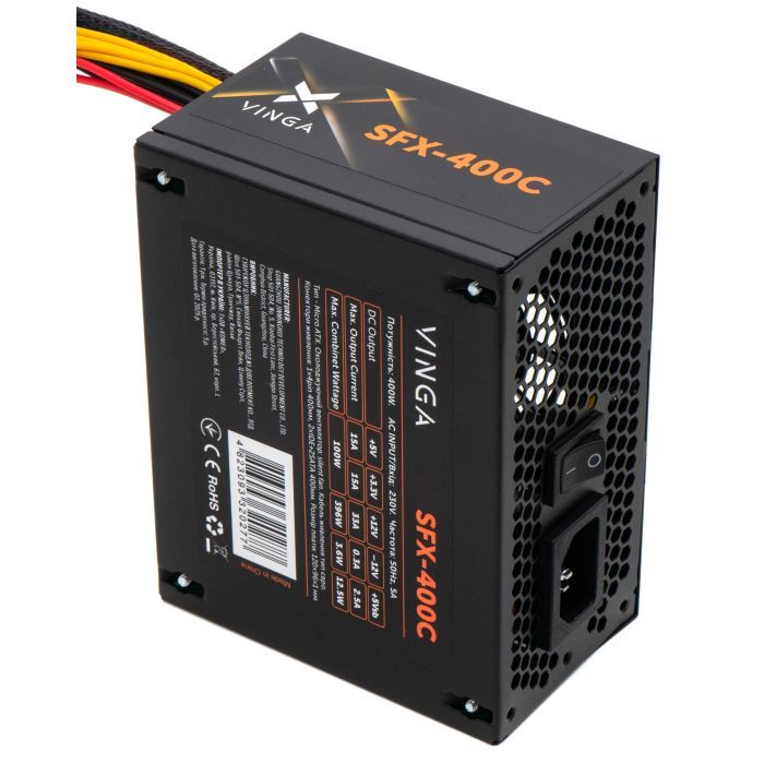 Блок питания Vinga 400W ОЕМ (SFX-400С) изображение 5