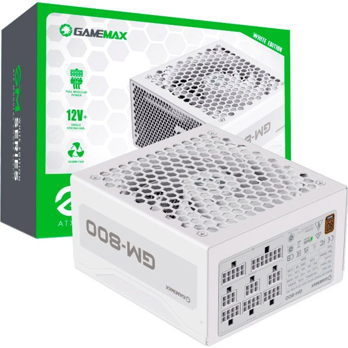 Блок питания Gamemax 800W (GM-800 Modular white) изображение 10
