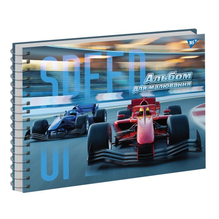 Альбом для малювання Yes А4 40 Спіраль Racing (130575) зображення 2