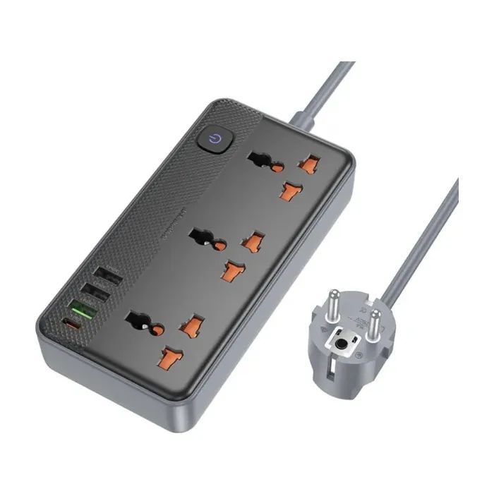 Сетевой фильтр питания BOROFONE BAC3A (6941991111464)