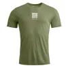 Футболка Ortovox 120 Cool Tec Abstract Ts Mns wild herbs - XL - оливковий (025.001.1240)