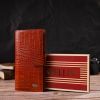 Портмоне Canpellini Из натуральной кожи Коричневое (21719) изображение 10