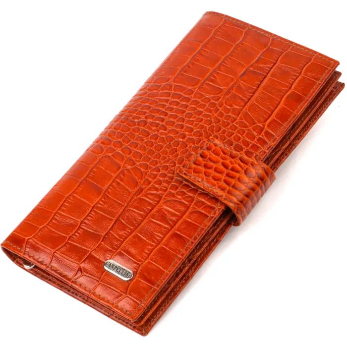 Портмоне Canpellini З натуральної шкіри Коричневе (21719)