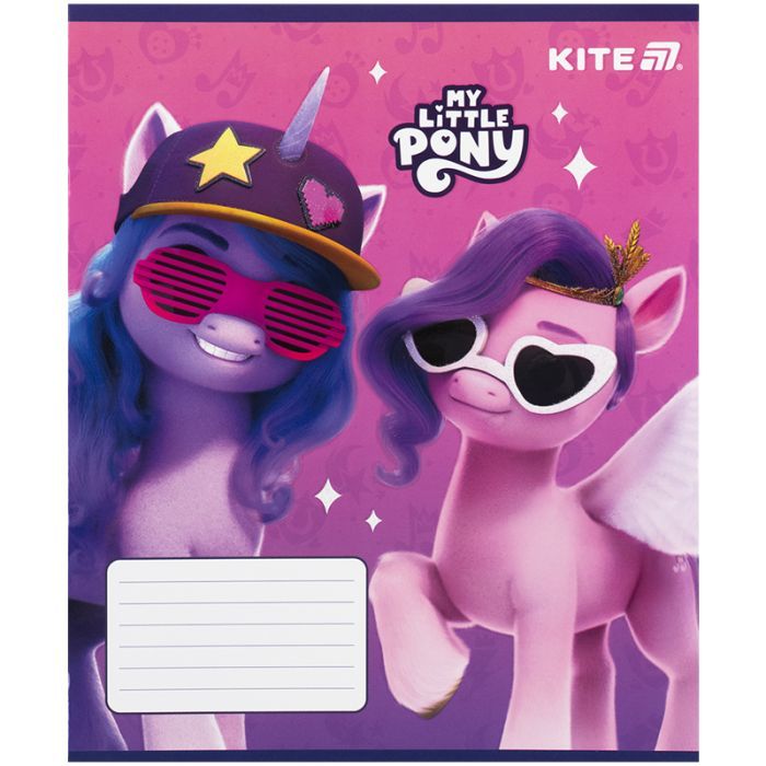 Зошит Kite My Little Pony, 12 аркушів, коса лінія (LP25-235) зображення 4