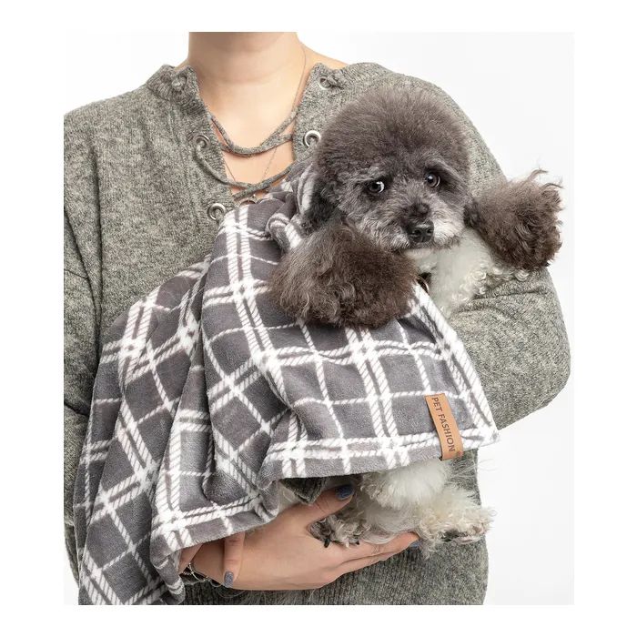 Коврик для животных Pet Fashion Bliss 2 70.5х94 см серый в клеточку (4823082441310) изображение 5