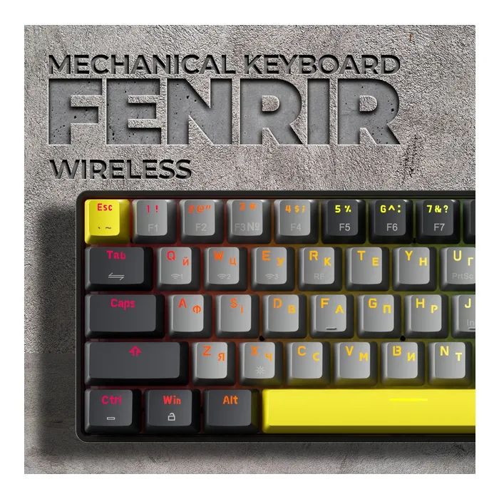 Клавиатура GamePro MK130G Pro Outemu Red Switch Hot-Swap 60 RGB USB/Wireless/Bluetooth Black (MK130G Pro) изображение 5