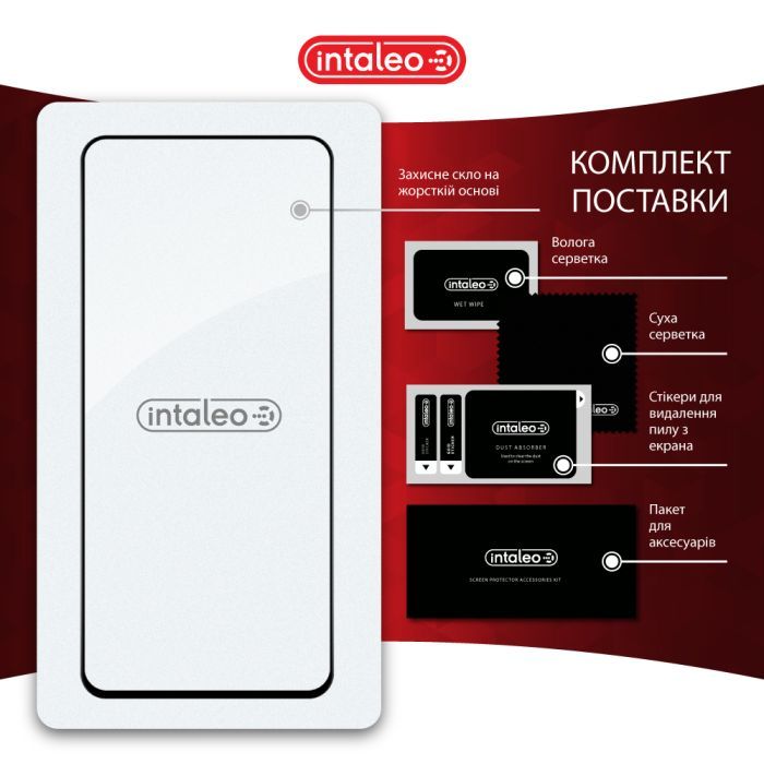 Стекло защитное Intaleo Full Glue Oppo A3 5G Black (1283126598760) изображение 8