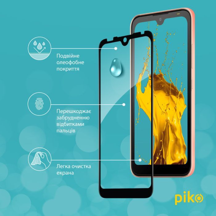 Скло захисне Piko Full Glue Tecno Pop 5 Go Black (1283126573385) зображення 4