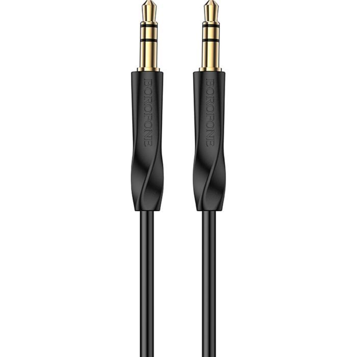 Кабель мультимедийный 3.5mm M to 3.5mm M black BOROFONE (6974443389166) изображение 2