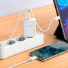 Зарядное устройство BOROFONE BN10 Sunlight 1xUSB-C PD65W + 1xUSB-A + cable USB-C to USB-C White (6974443388206) изображение 9