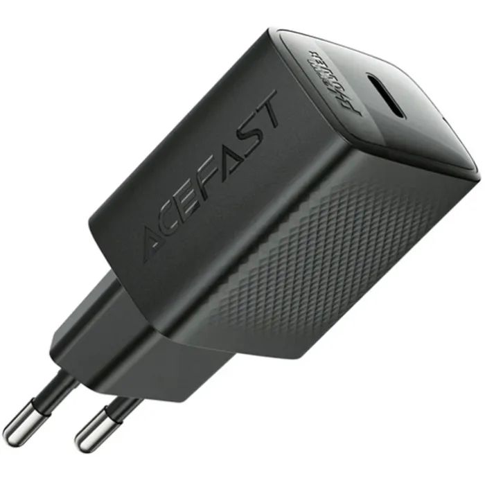 Зарядний пристрій Acefast A104 USB-C PD25W GaN Black (6974316283355) зображення 3