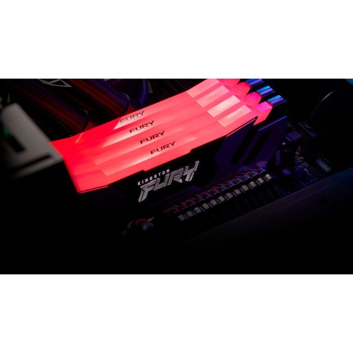 Модуль памяти для компьютера DDR5 48GB (2x24GB) 8000 MHz Renegade RGB Black/Silver Kingston Fury (ex.HyperX) (KF580C38RSAK2-48) изображение 4
