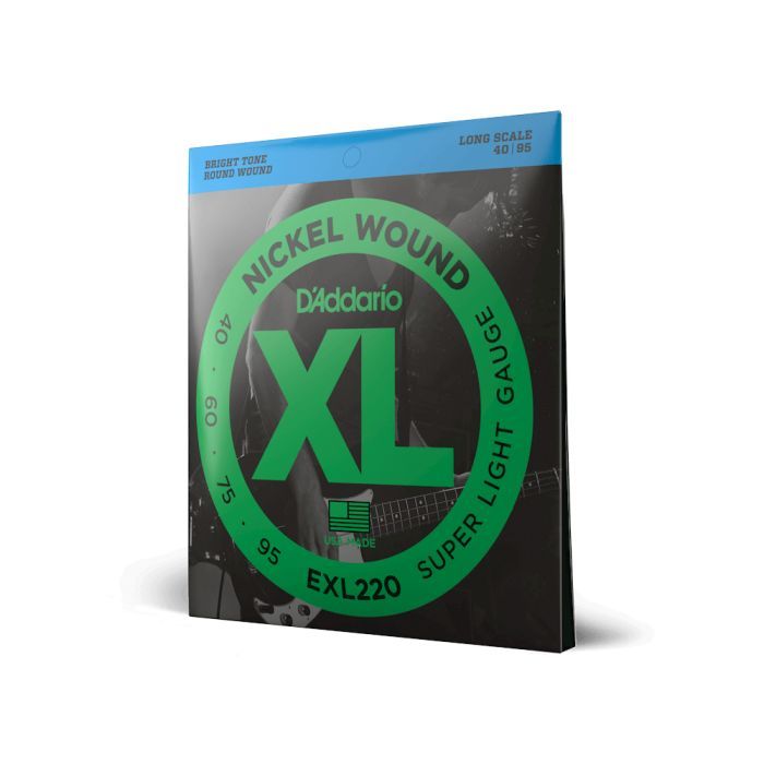 Струни для гітари D'Addario XL Nickel Wound Bass Super Light (40-95) (EXL220) зображення 2