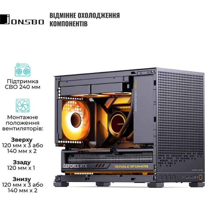 Корпус для ПК JONSBO D32 PRO Black зображення 12